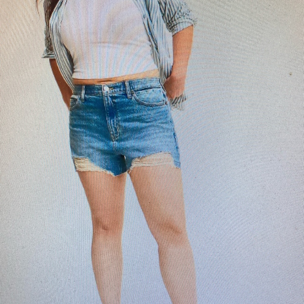 TORRID Destructed Denim Short.Size 16.
